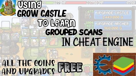 Cheat Engine Groupscan: Grow Castle [Bluestacks].